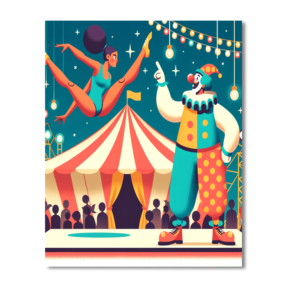 Circus Performers' Gala Paint By Numbers Kits