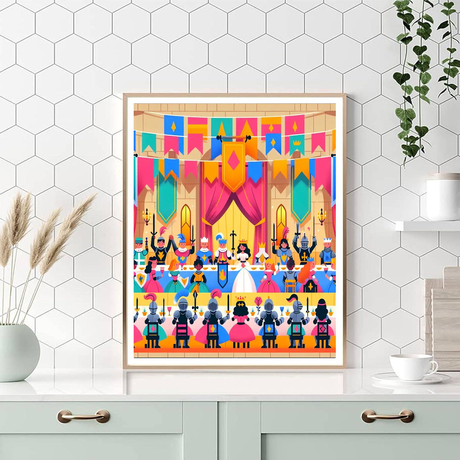 Royal Knight's Banquet Paint By Numbers