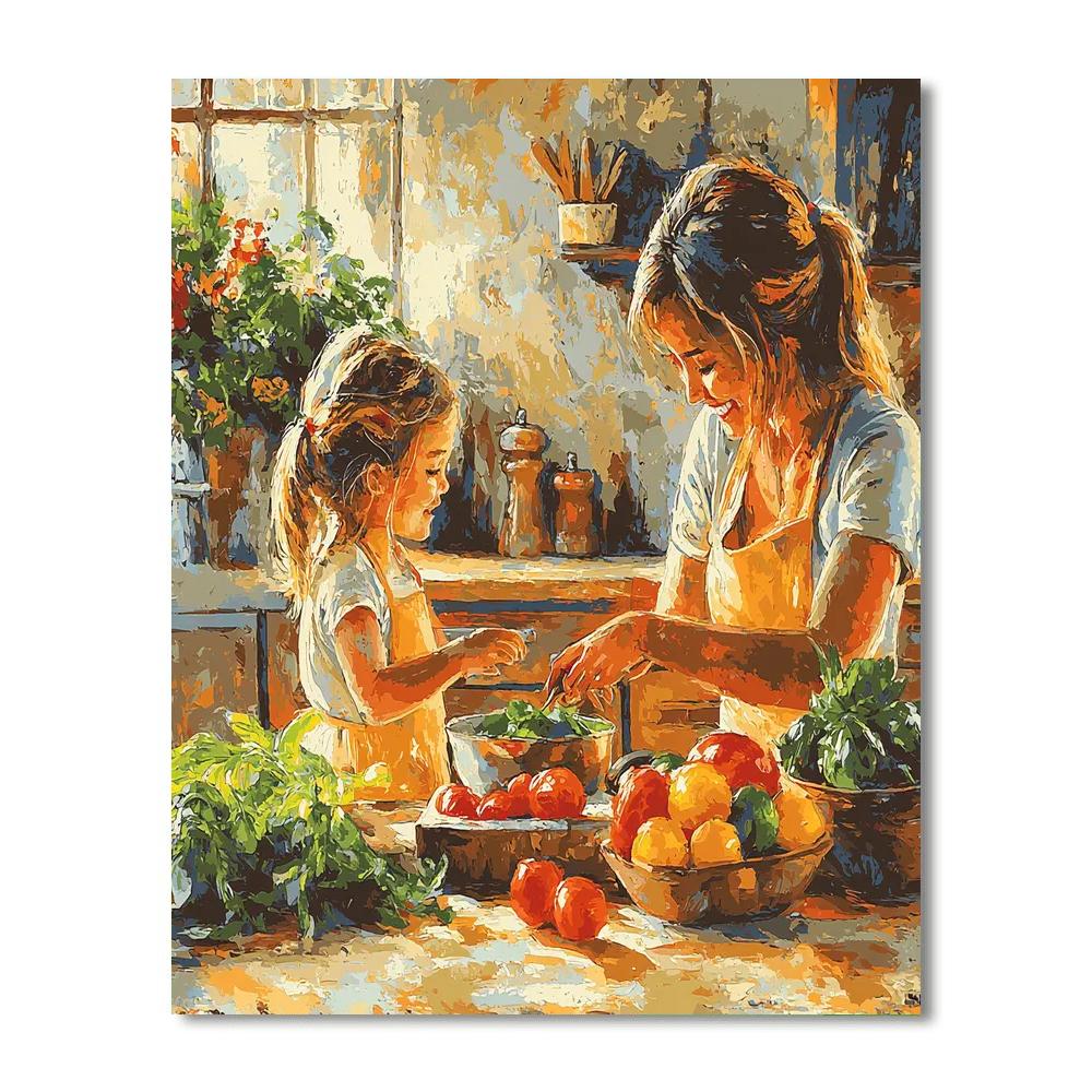 Mom's Kitchen Delights Paint By Color