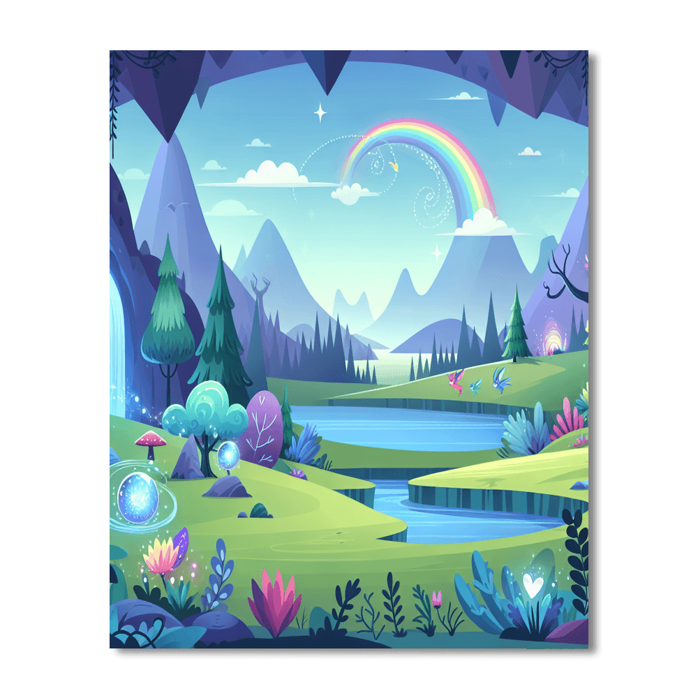 Mystic Valley Adventure Paint By Numbers Art