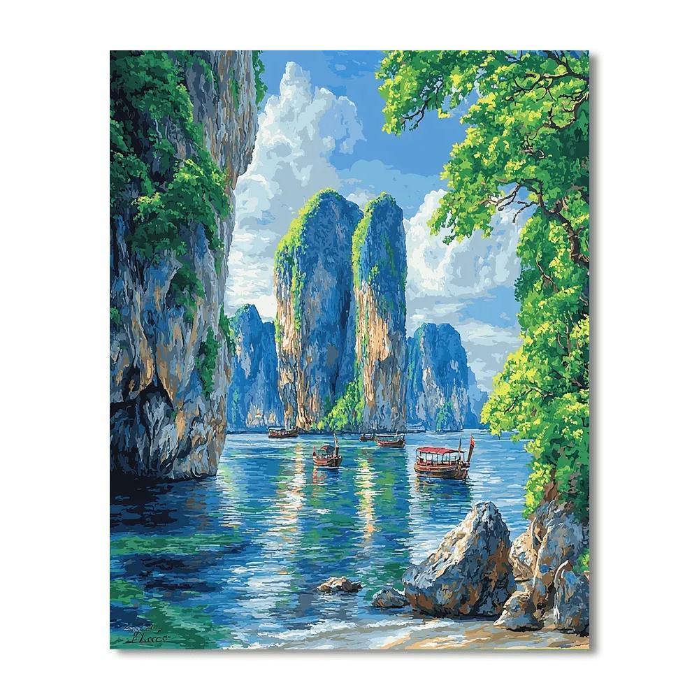 Phang Nga Bay - Thailand Numbered Painting Kits