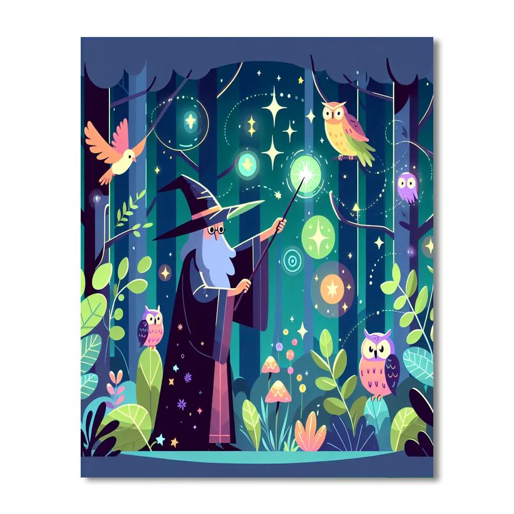 Mystical Wizarding World Painting Number Kit