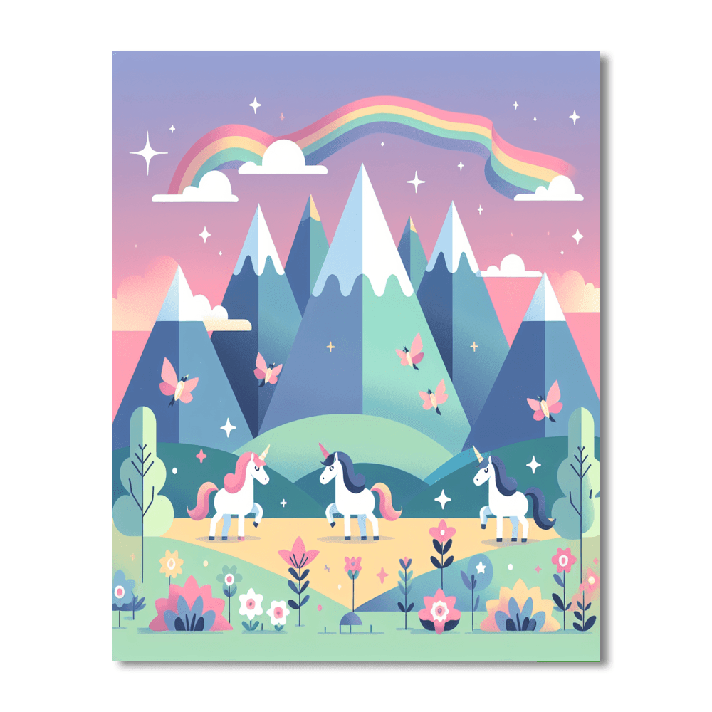Magical Unicorn Valley Paint By Number