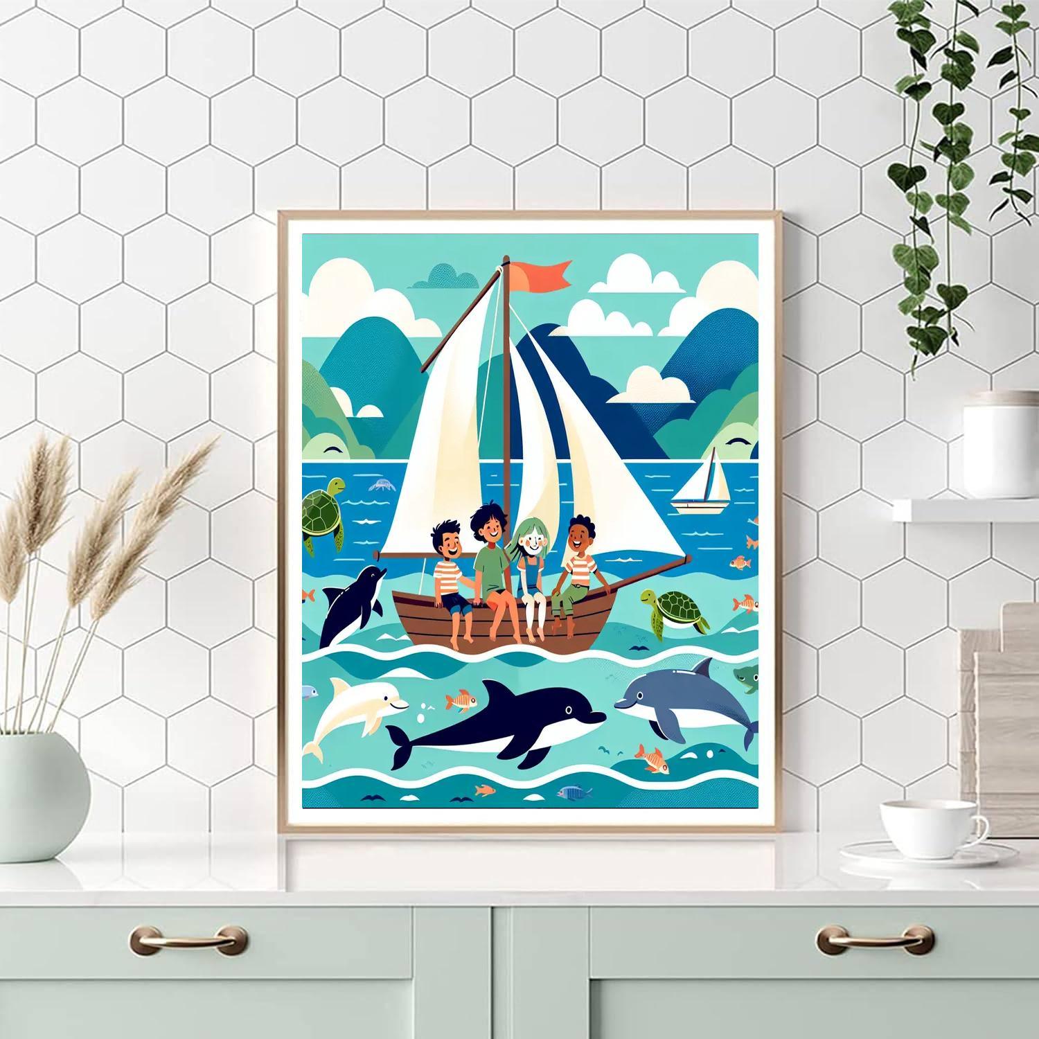Dreamy Ocean Voyage Paint By Color