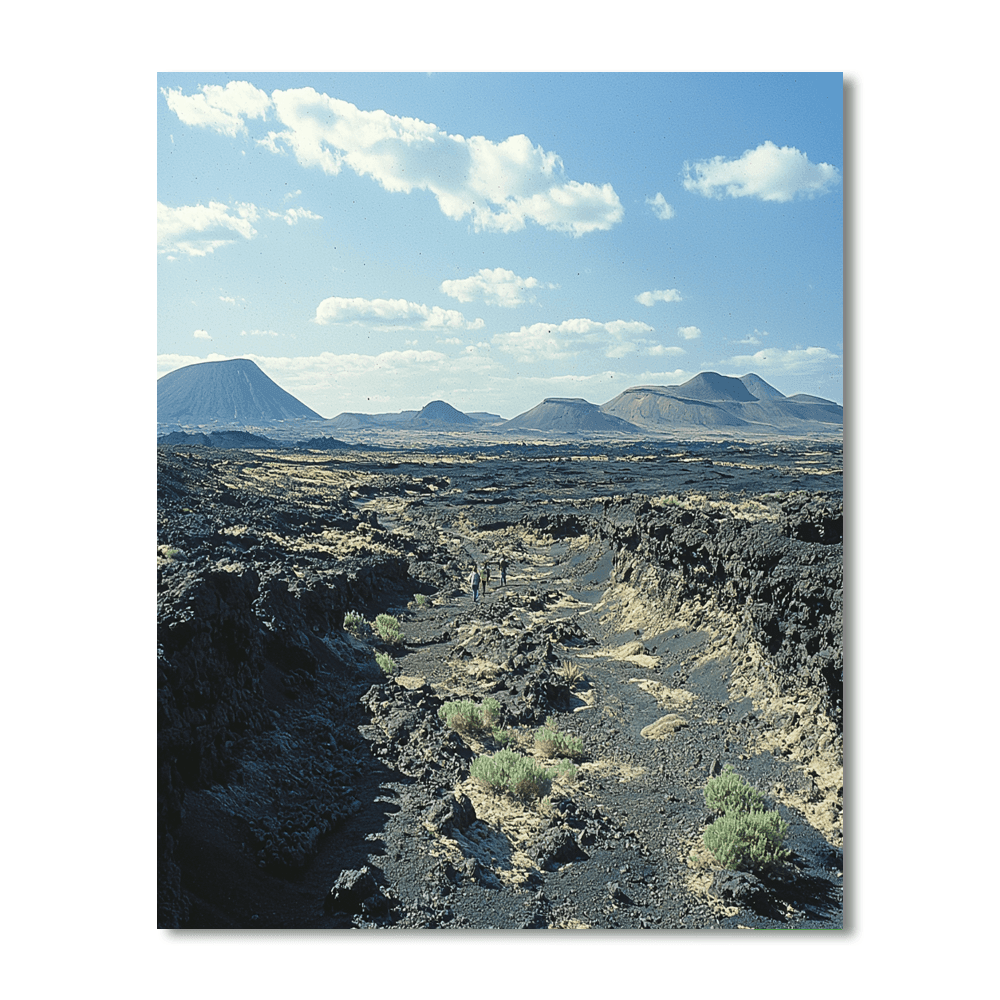 Lava Fields - Lanzarote, Spain Paint By Numbers Kits