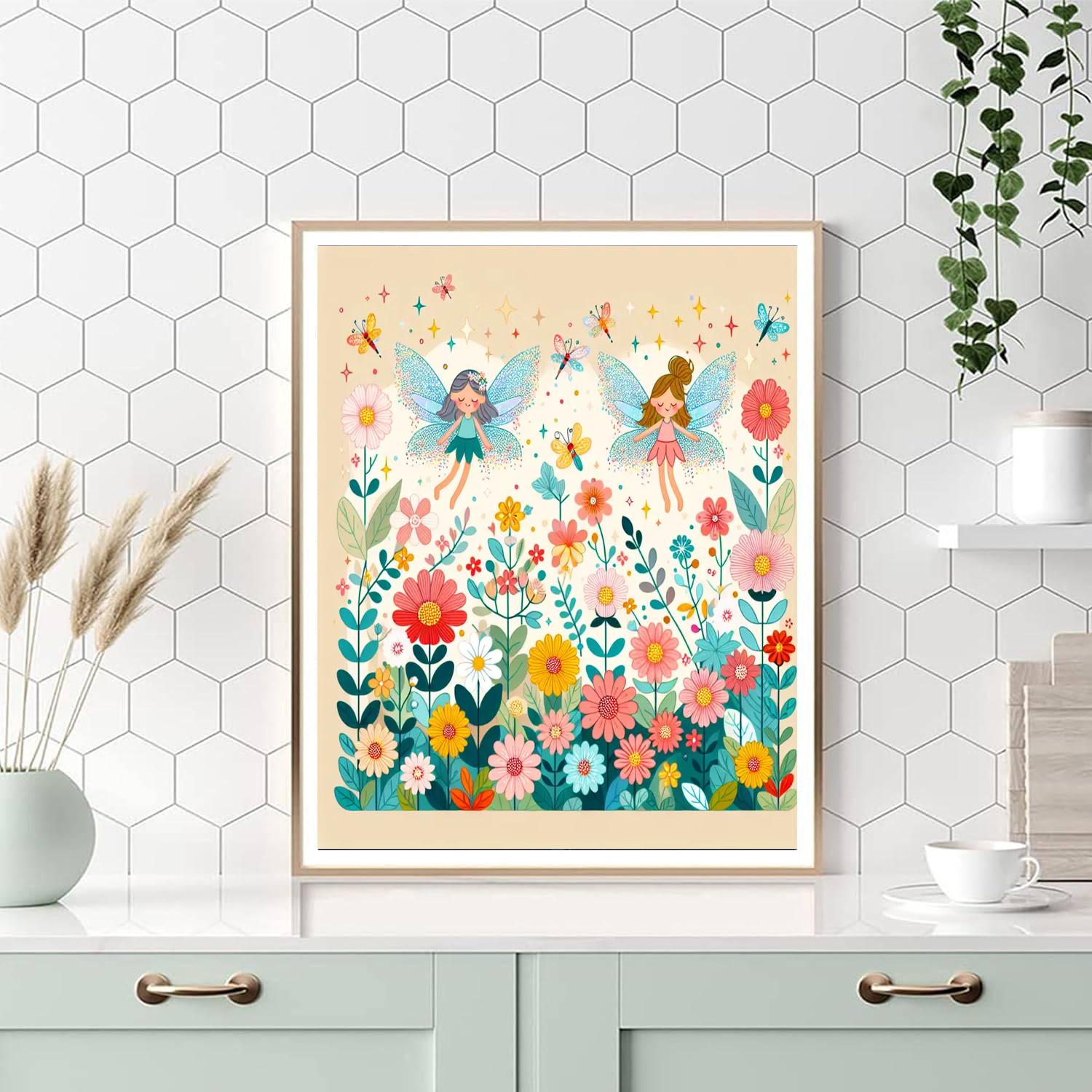 Garden Of Enchanted Fairies Paint By Numbers Art