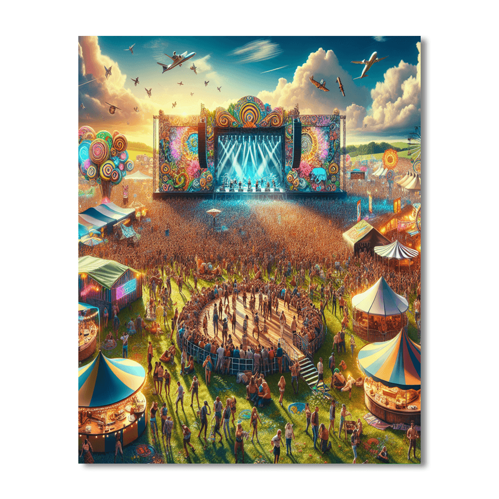 Isle Of Wight Festival - Newport, Uk Paint By Color