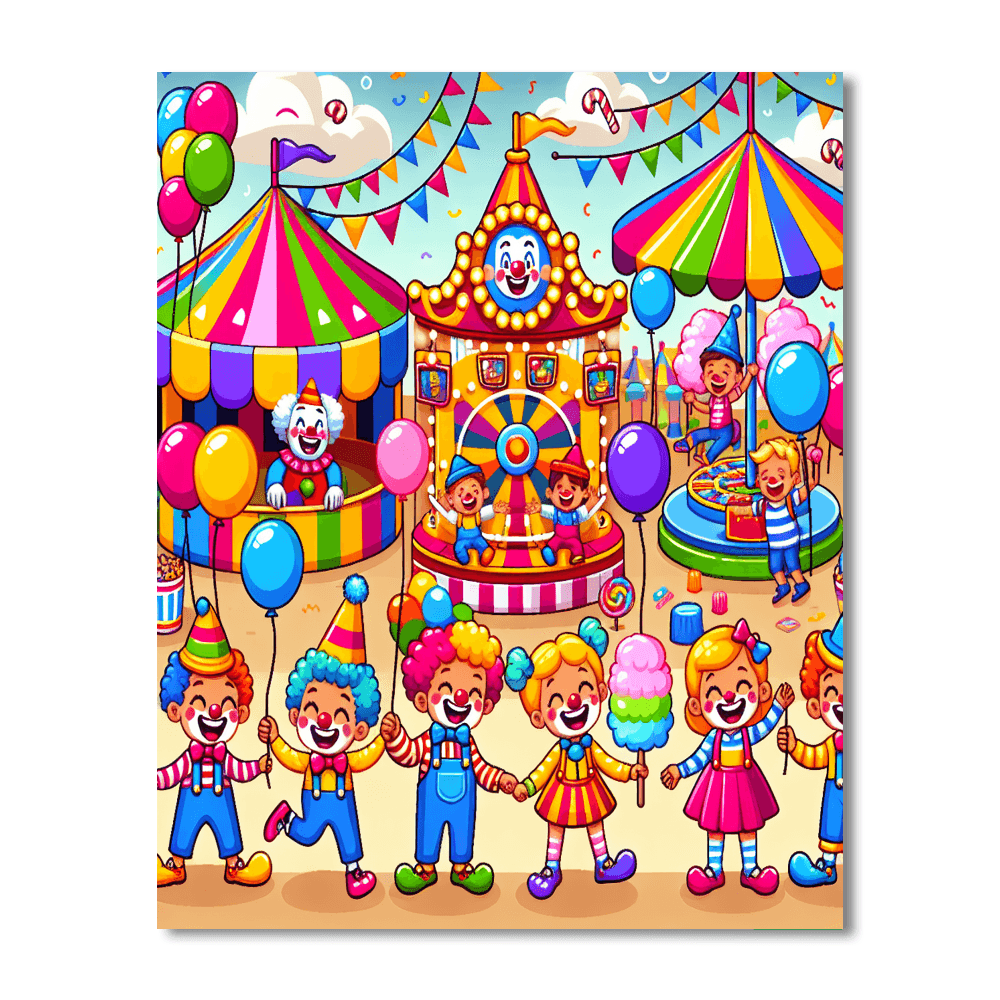 The Whimsical Carnival Paint By Number