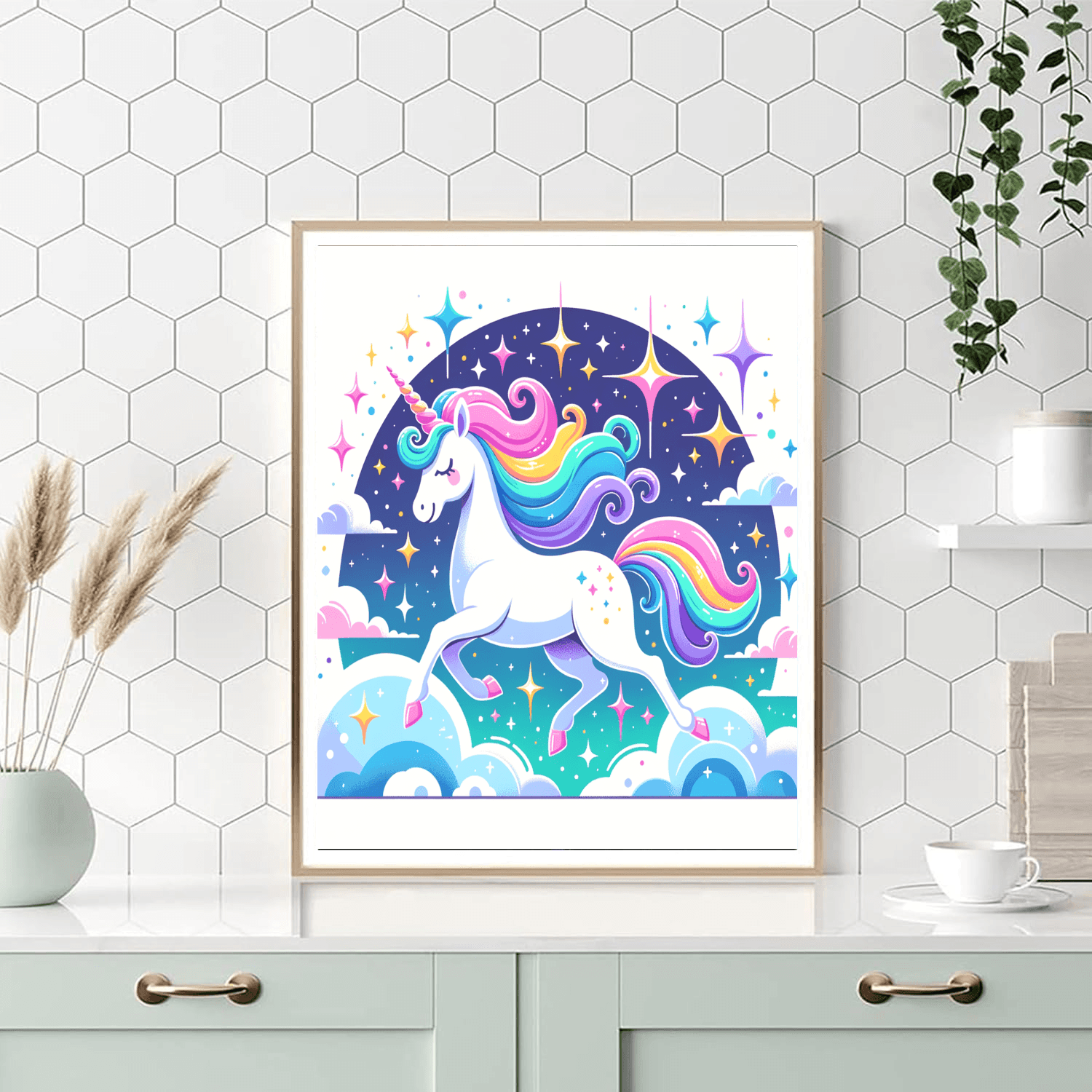 Dazzling Stardust Unicorn Paint By Color