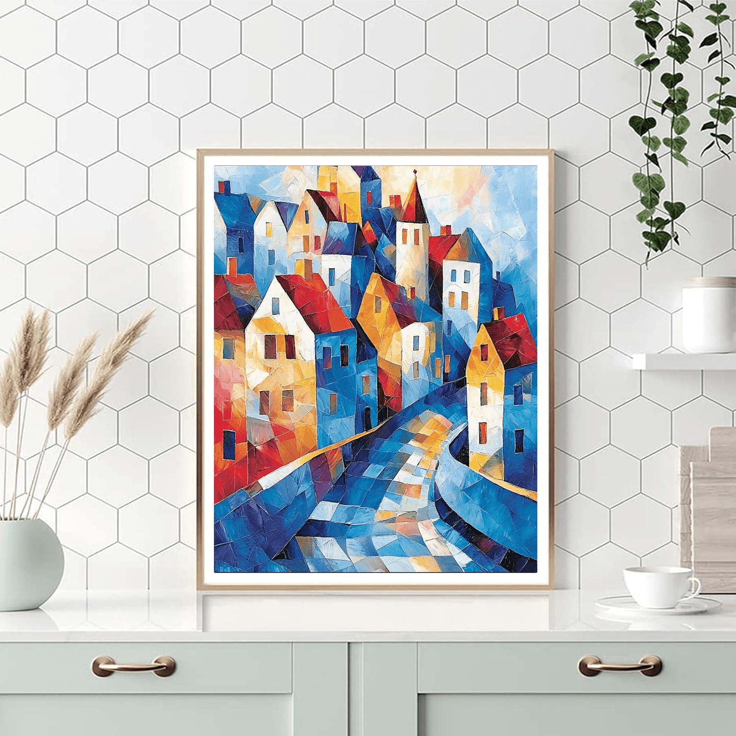 Pablo Picasso Inspired Cubist Cityscape Adventure  Numbered Painting Kits