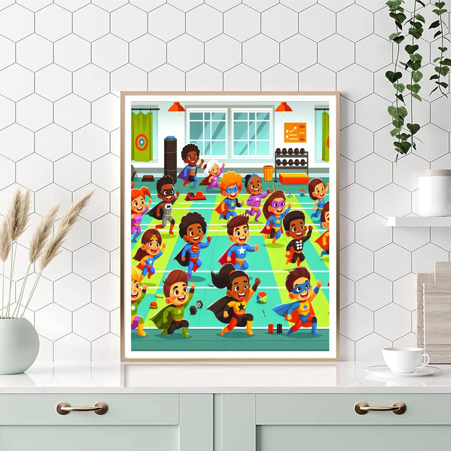 Fantastic Superhero Academy Painting By Numbers Kit