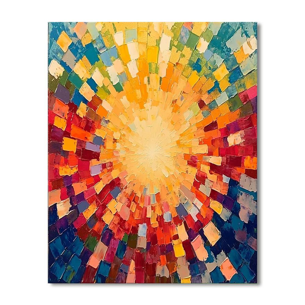 Georges Seurat Inspired Shattered Prism  Numbered Painting Kits