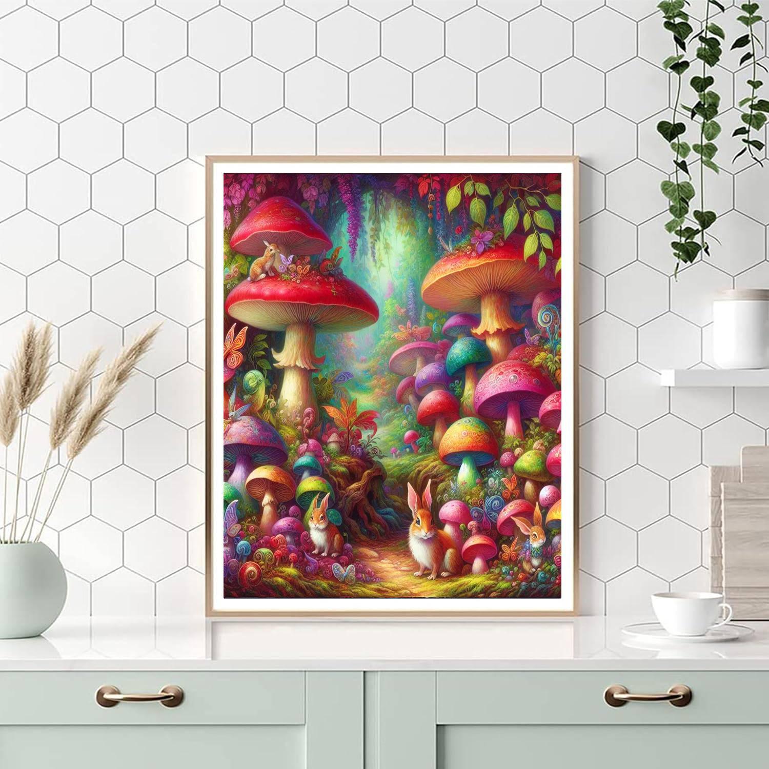 Mushroom Fairyland DIY Paint By Numbers