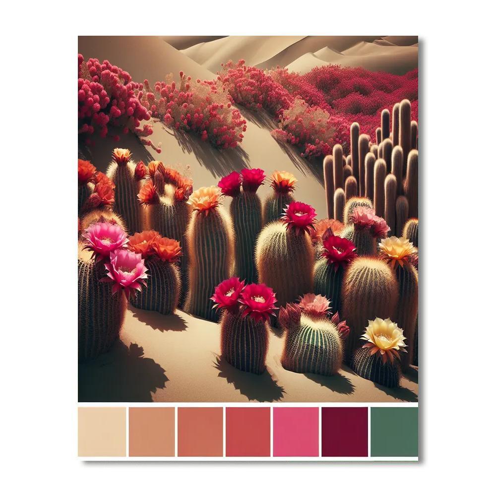 Desert Bloom Symphony DIY Paint By Numbers