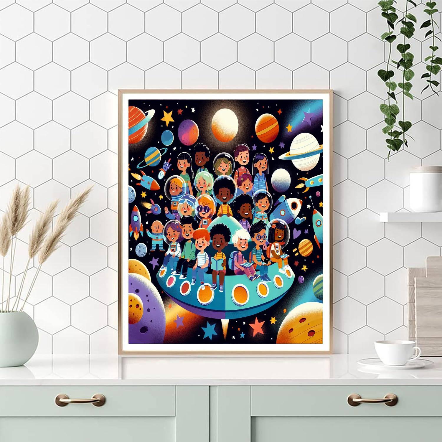 Galaxy Voyager Adventure Paint By Numbers Art