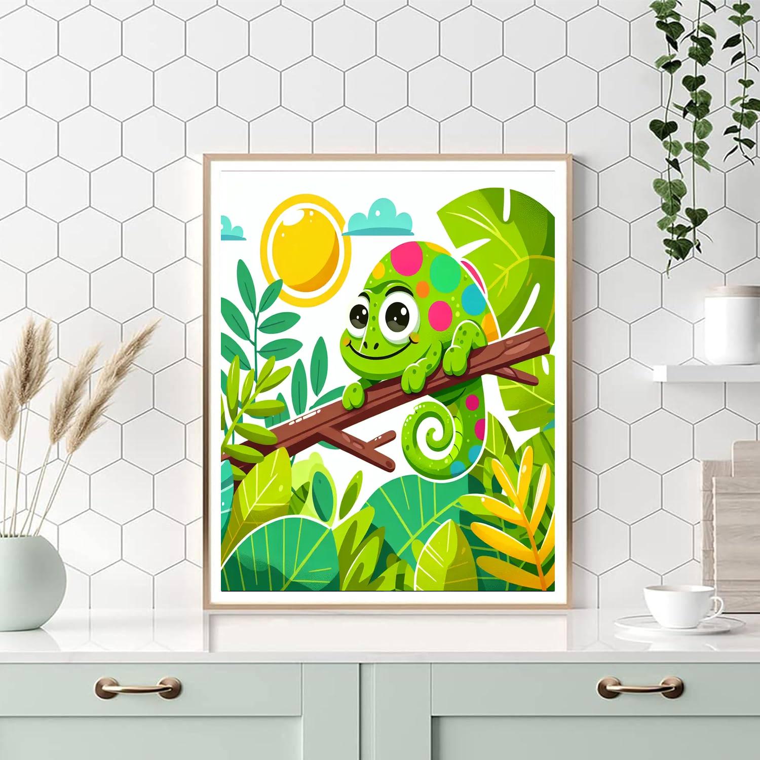 Chameleon Color Magic Painting By Numbers Kit