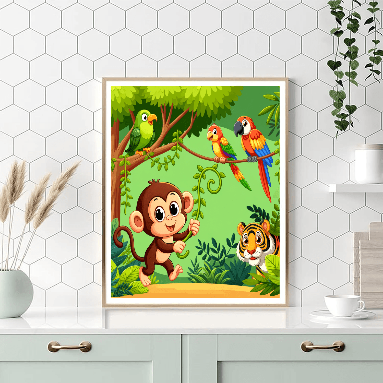 Adventures Of The Jungle Friends Painting By Numbers Kit