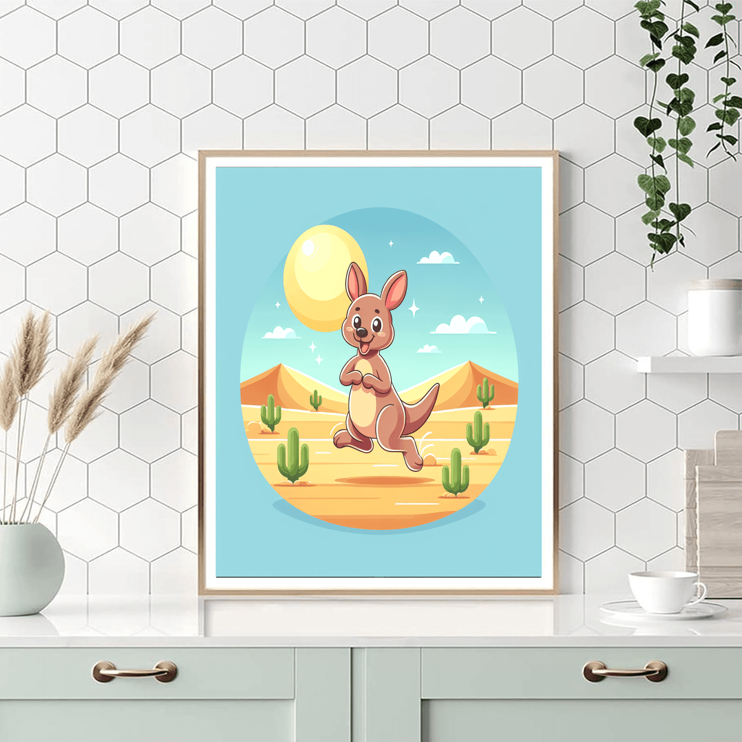 Giggling Kangaroo Painting Number Kit