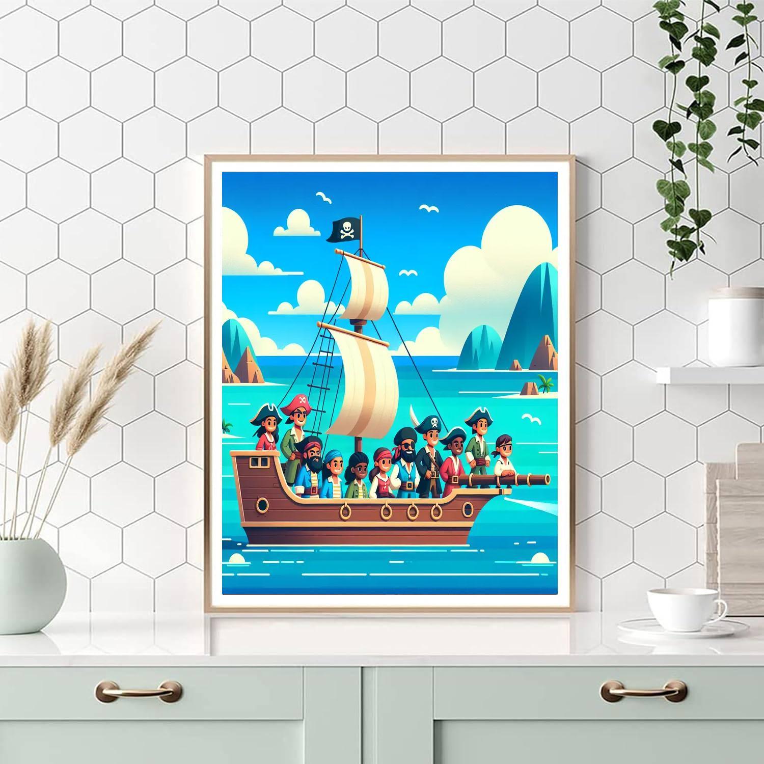 Pirate Treasure Expedition Paint By Number