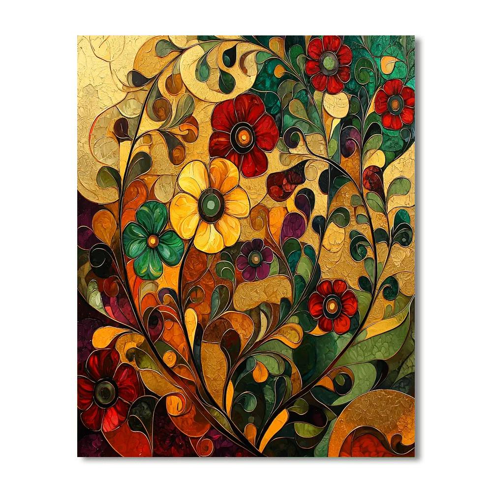 Gustav Klimt Inspired Garden Of Fragments  Paint By Numbers