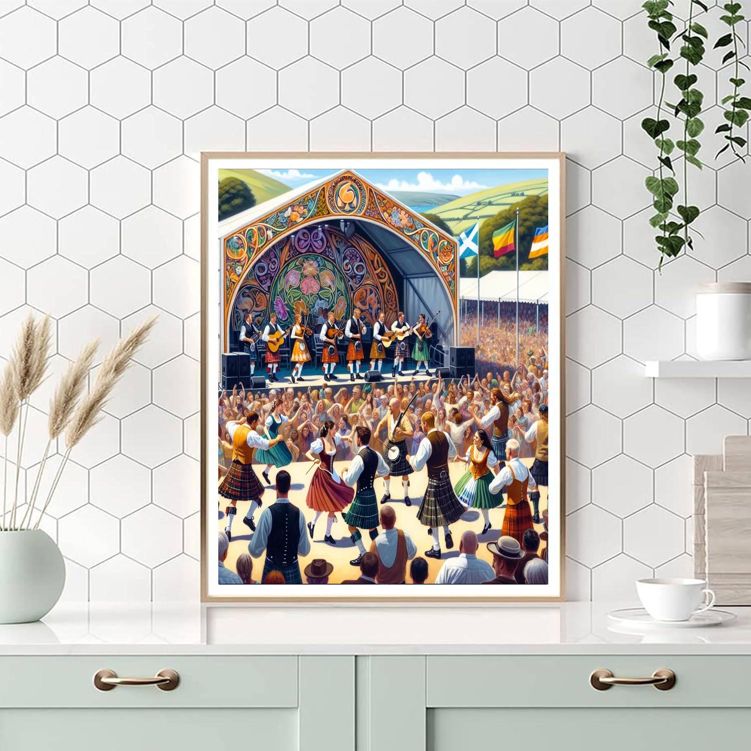 Alba International Celtic Festival - Stirling, Scotland Paint By Numbers Art