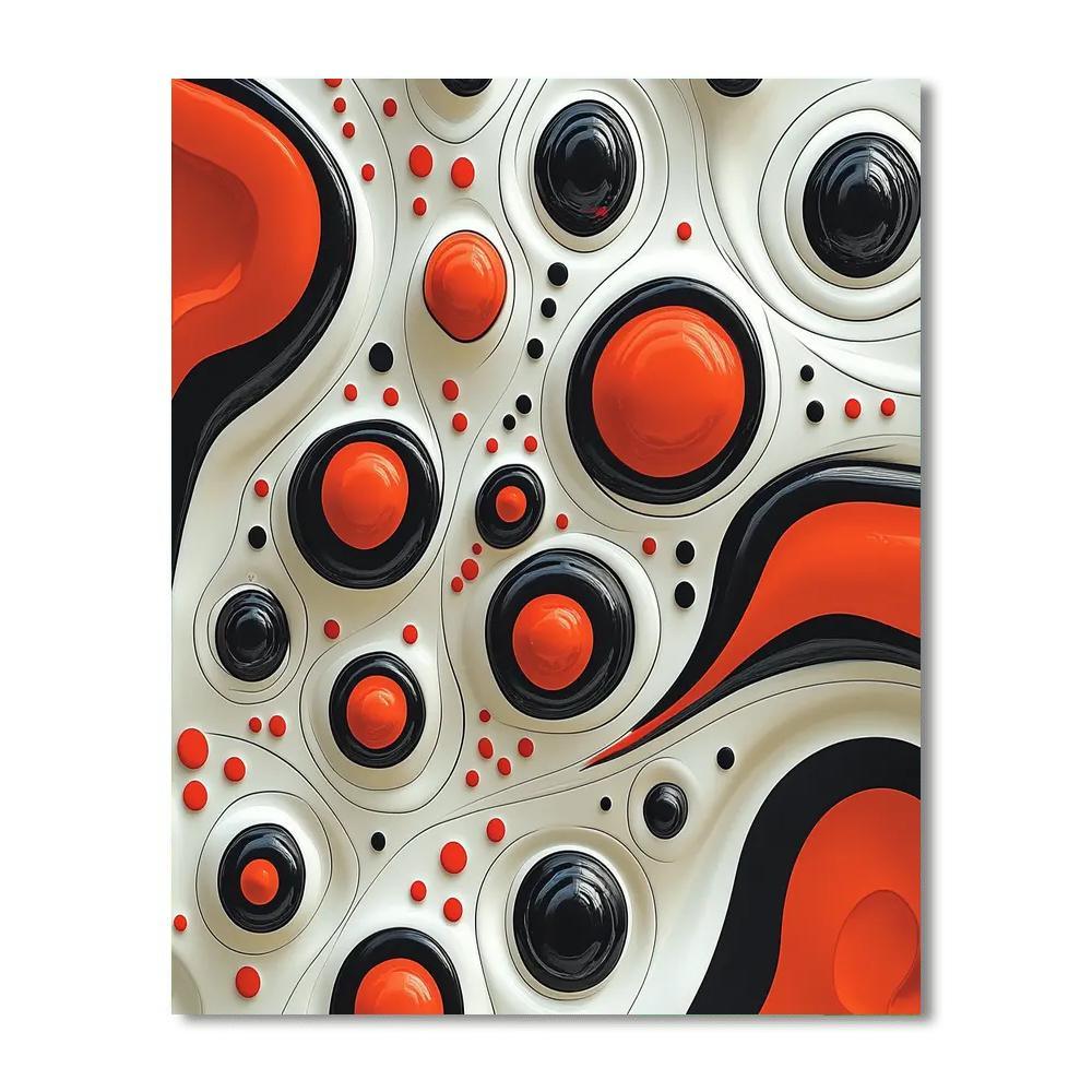 Yayoi Kusama Inspired Patterns Of Infinity  Paint By Numbers Kits
