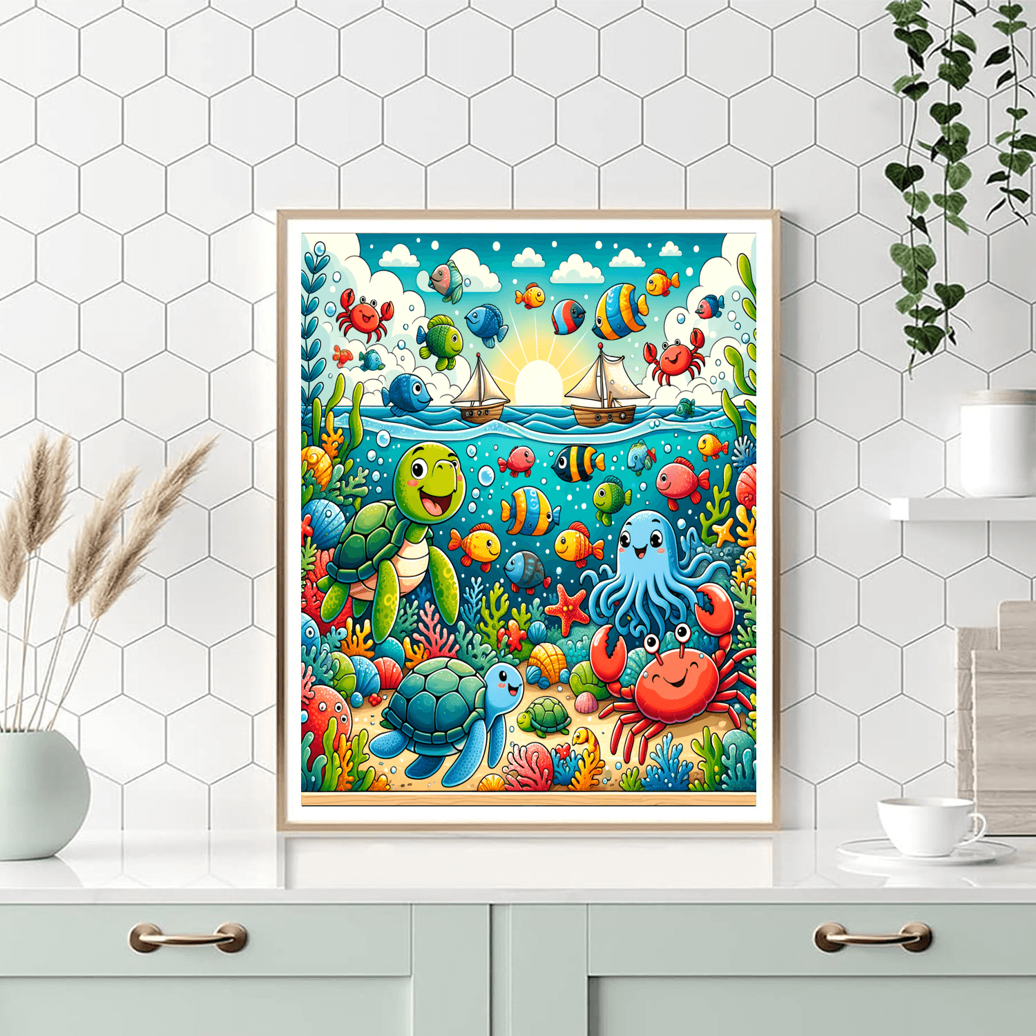Under The Sea Party Painting By Numbers Kit