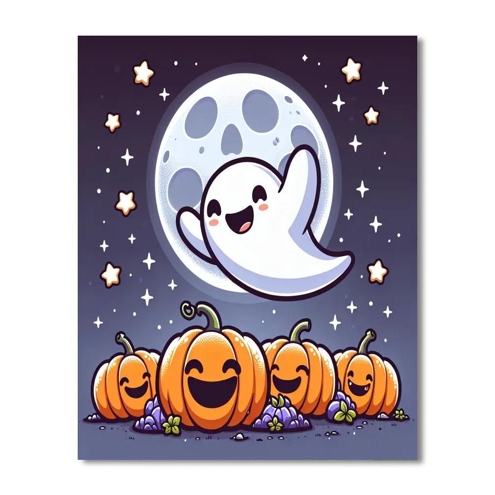 Silly Spooky Ghost Paint By Numbers Kits
