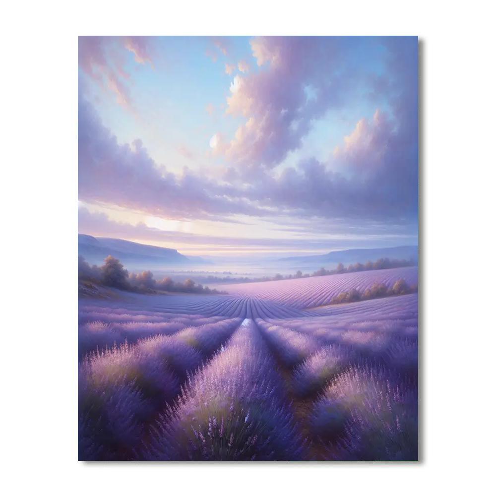 Calming Lavender Dreams Paint By Numbers Art