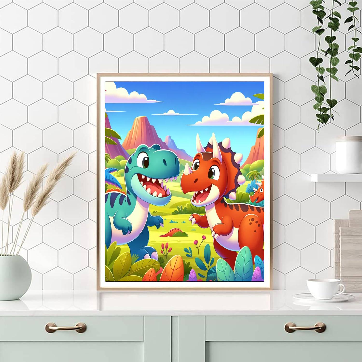 Dino Friends Expedition Paint By Numbers