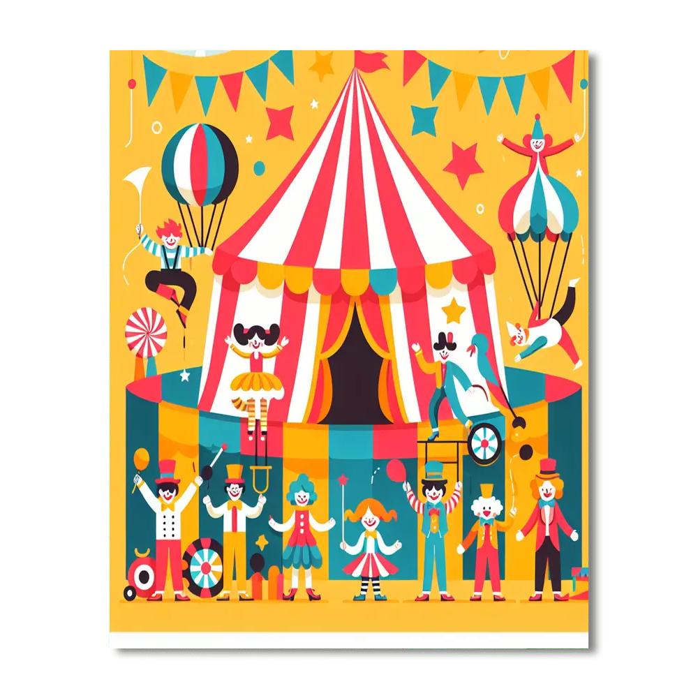 Circus Of Laughter Numbered Painting Kits