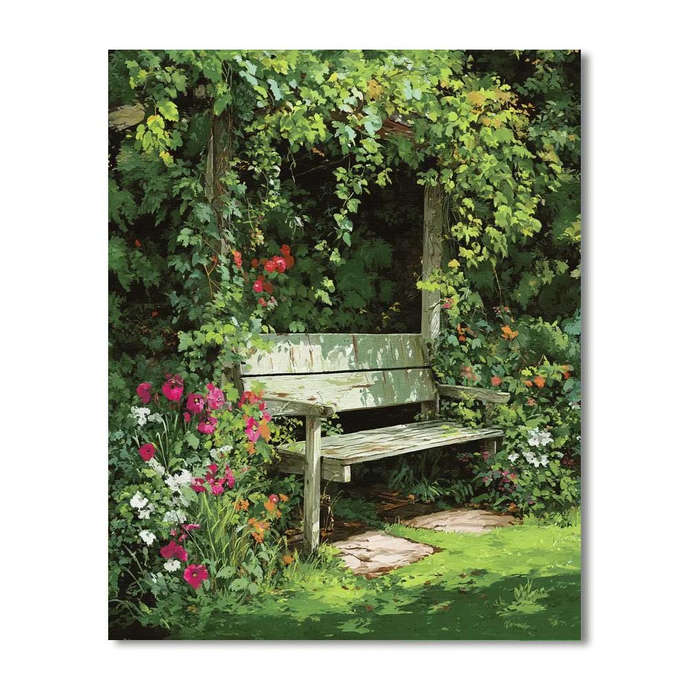 Quiet Garden Reverie Numbered Painting Kits