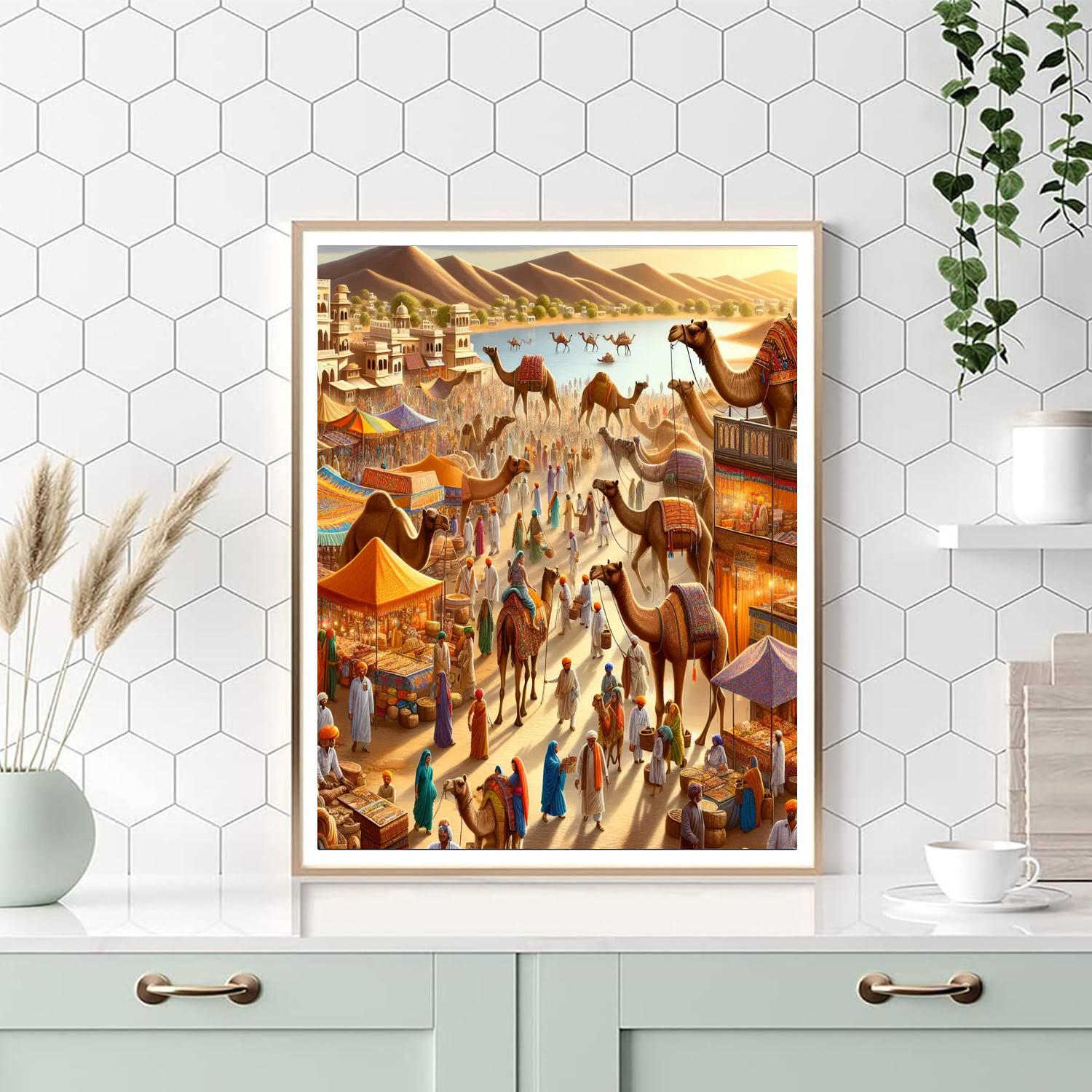 Camel Fair - India Numbered Painting Kits