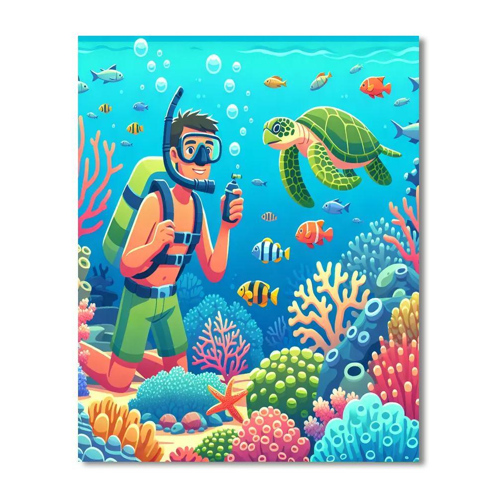 Tropical Reef Discovery Paint By Numbers
