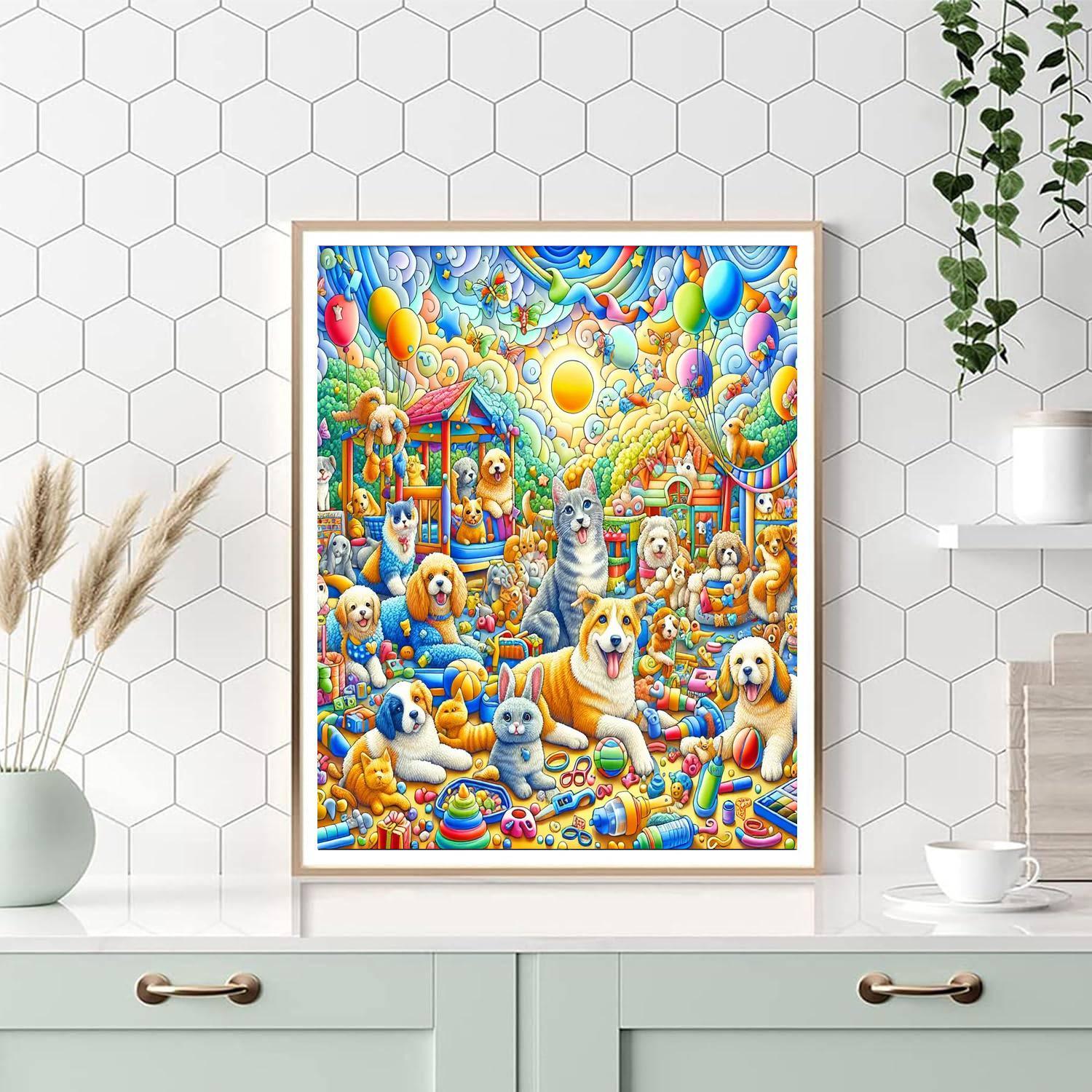 Charming Pet Adventure Paint By Numbers Kits