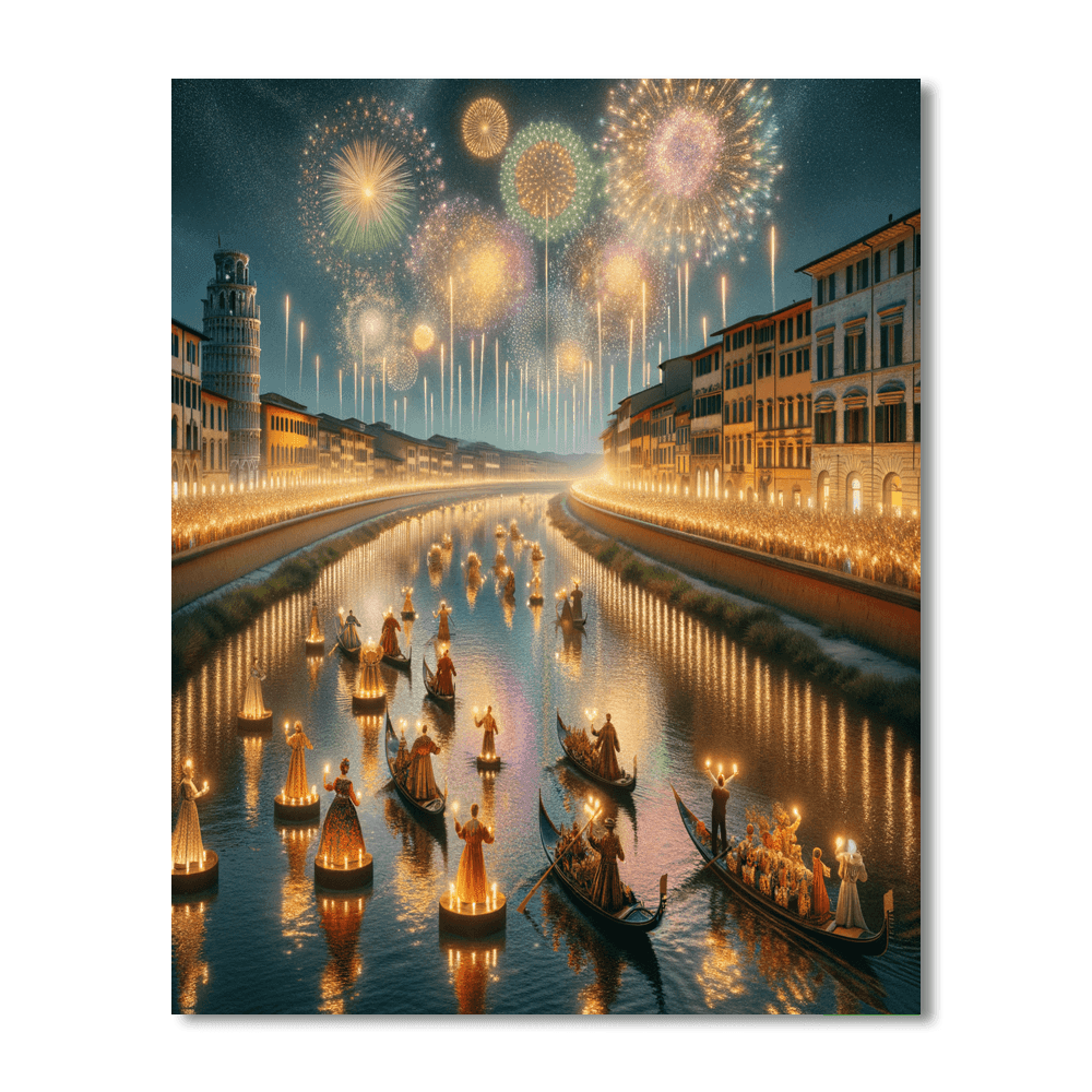 Luminara Di San Ranieri - Pisa Paint By Color