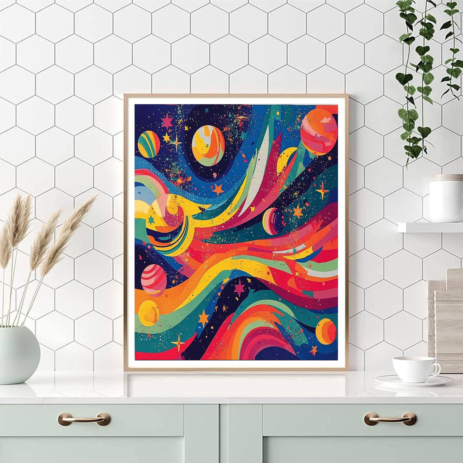 Wassily Kandinsky Inspired Galactic Dance Of Colors  Paint By Numbers