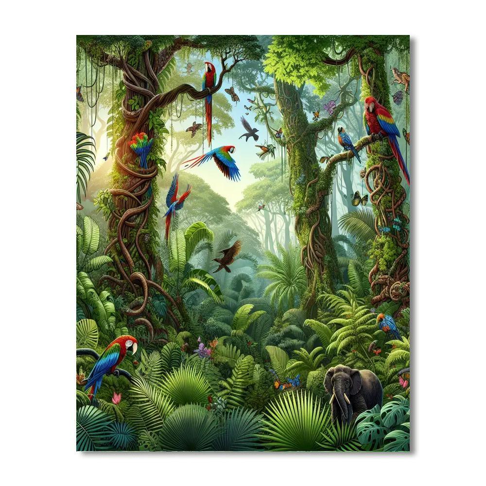 Jungle Exploration Adventure Paint By Color