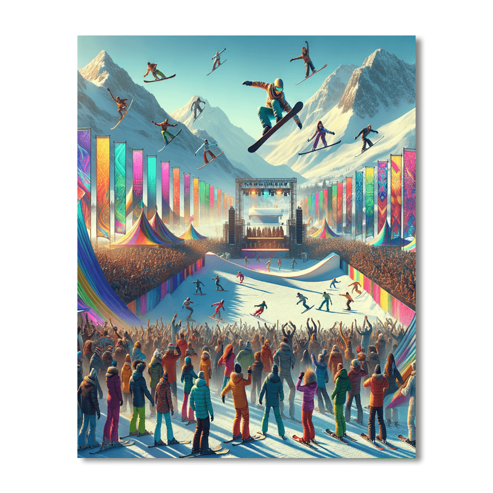 Whistler World Ski And Snowboard Festival Number Painting