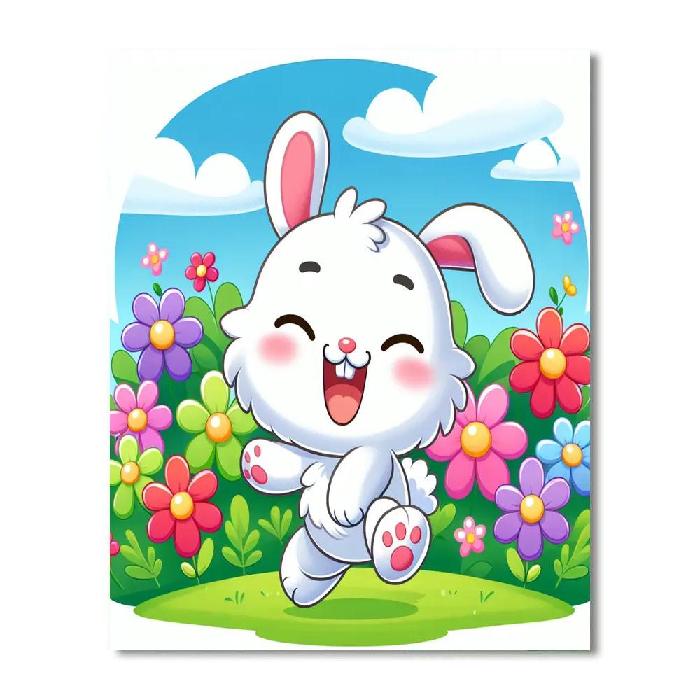Joyful Bunny Paint By Number