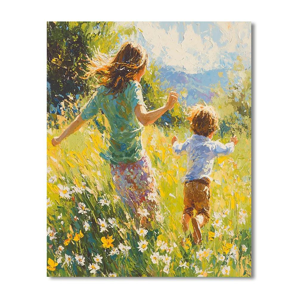 Playful Joy In The Meadows Paint By Number