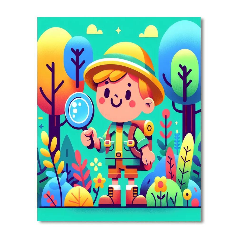 Curious Explorer Paint By Numbers Art