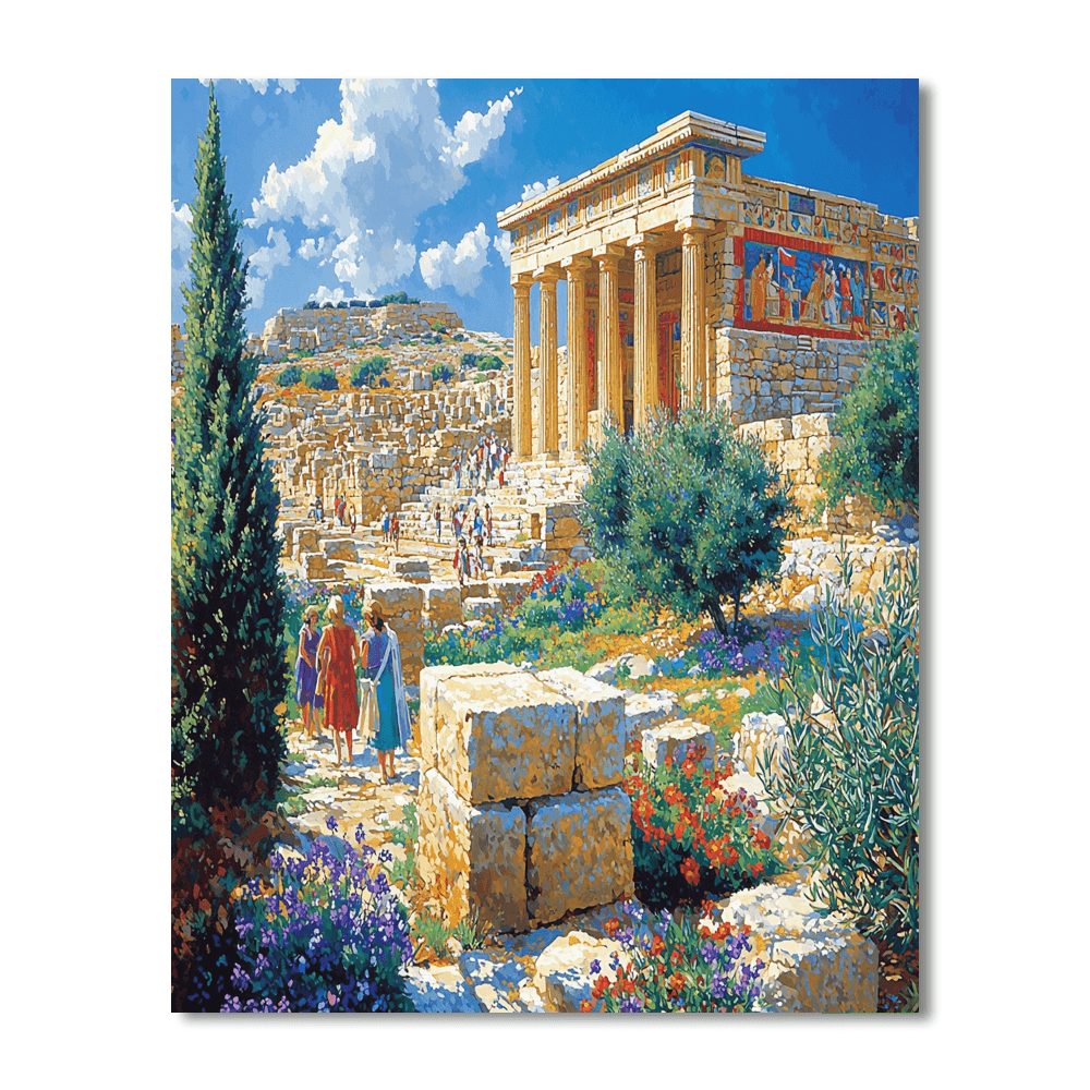 Palace Of Knossos - Crete Paint By Numbers Kits
