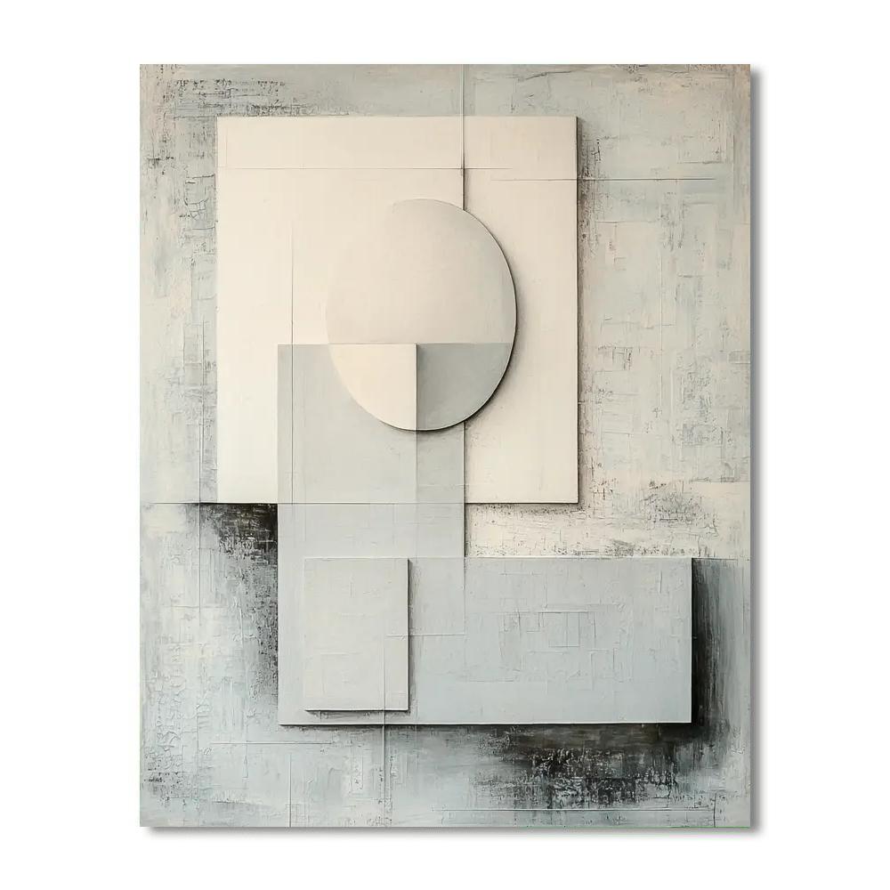 Kazimir Malevich Inspired Geometric Whisper  DIY Paint By Numbers