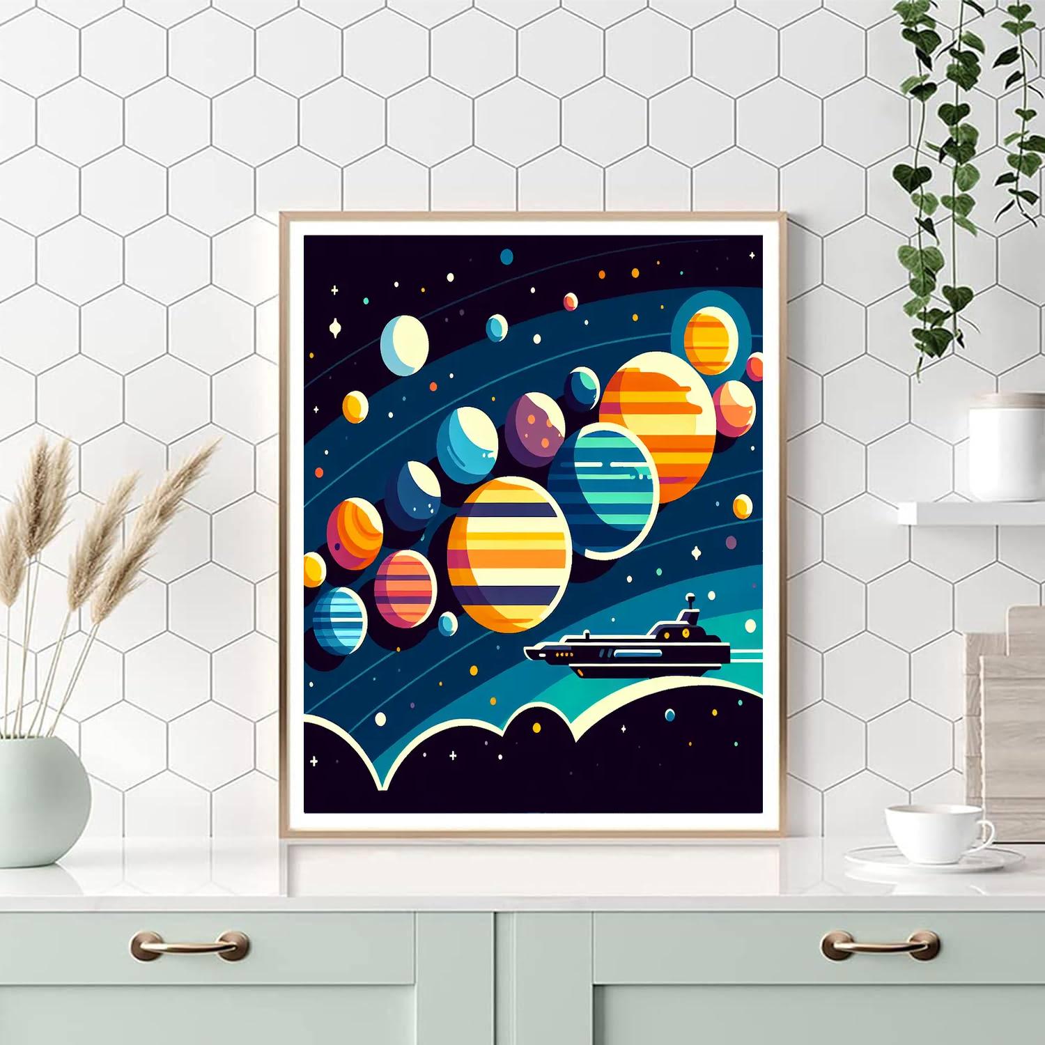 Solar System Explorer DIY Paint By Numbers