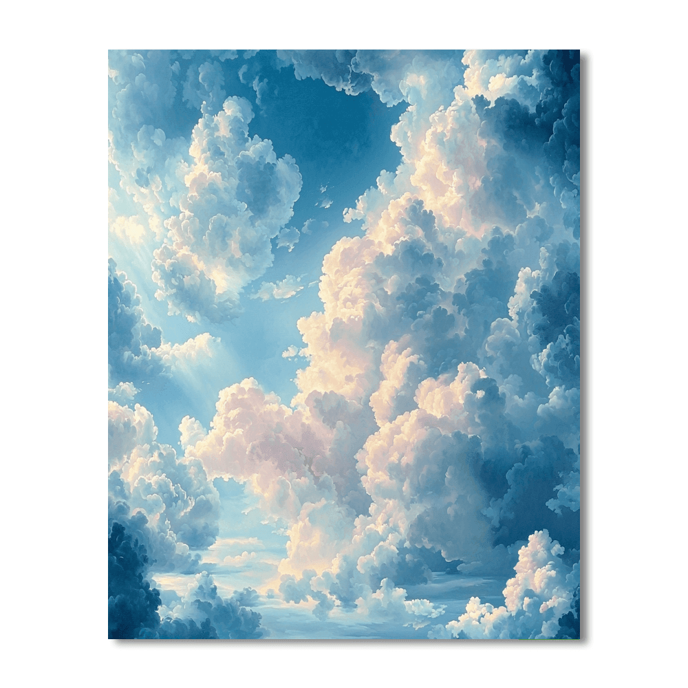 John Constable Inspired Ethereal Clouds  Paint By Number
