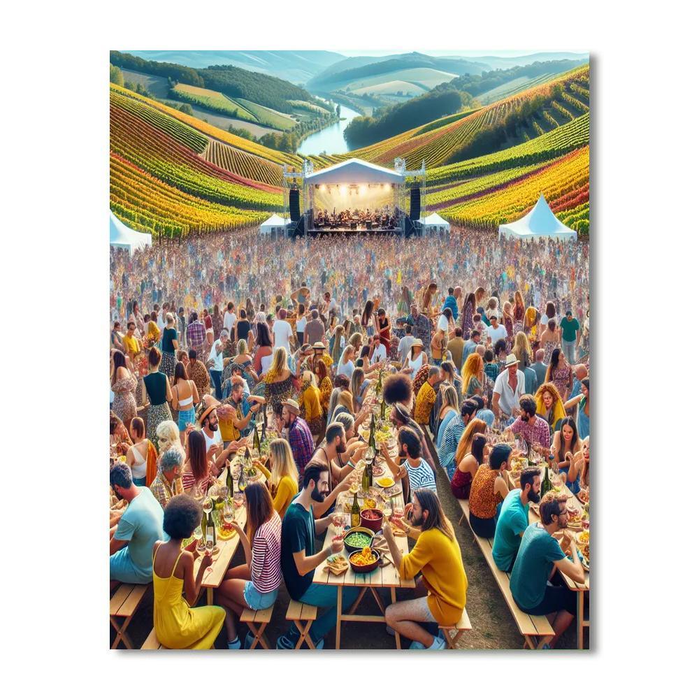 The Grape Harvest Festival - South Africa Numbered Painting Kits