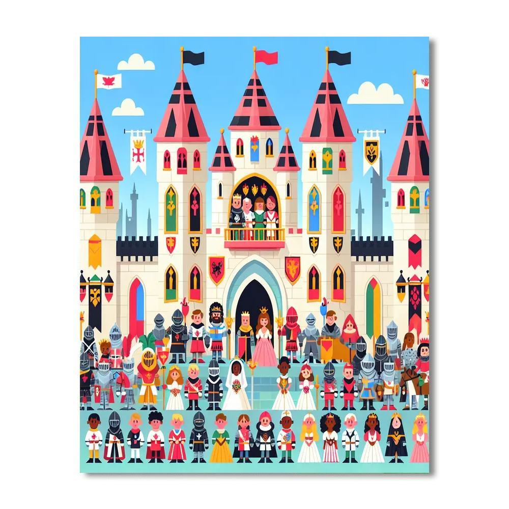 Royal Castle Festival Paint By Number