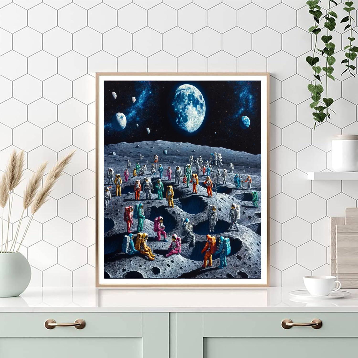Lunar Expedition For Young Explorers Painting By Numbers Kit