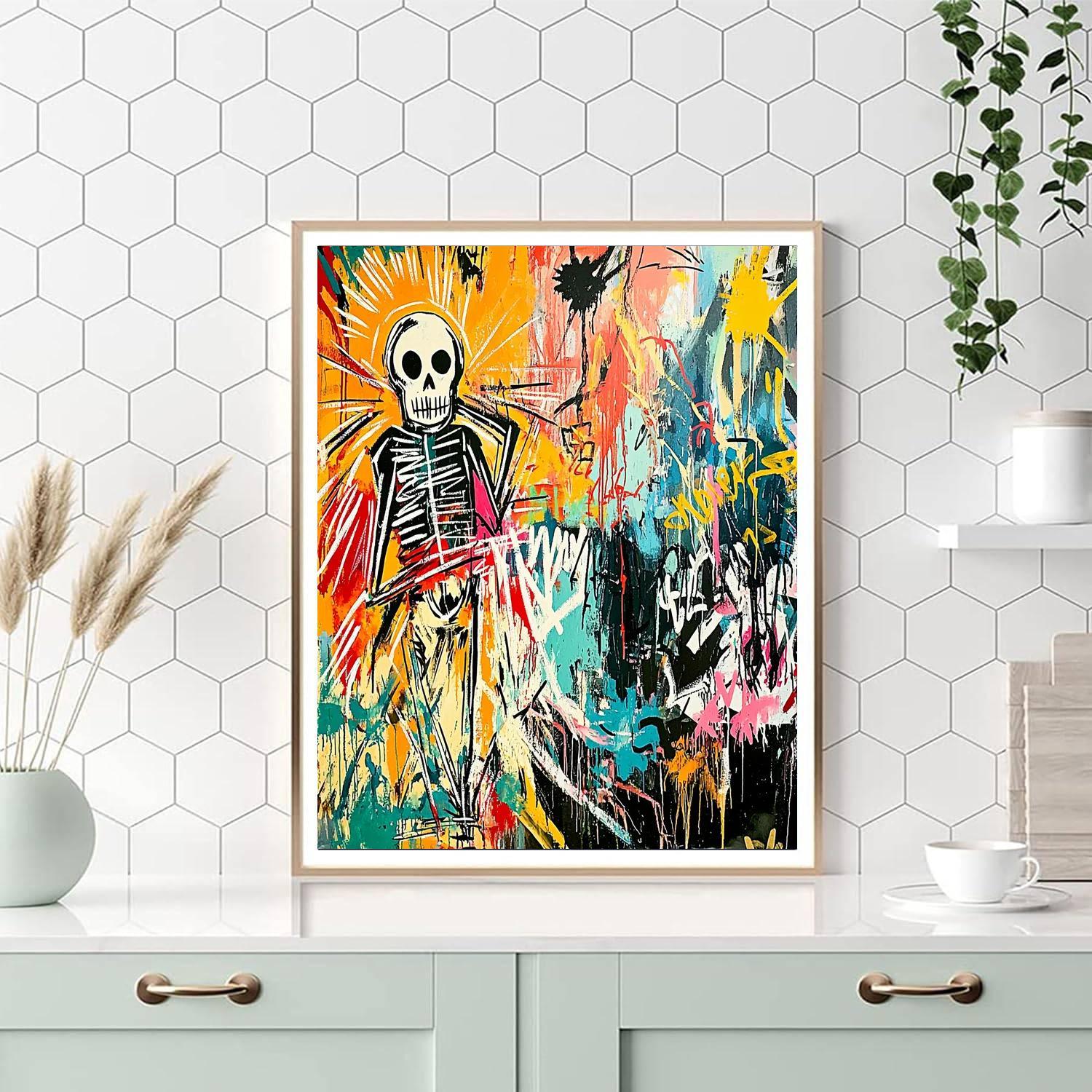 Jean-Michel Basquiat Inspired Basquiat's Urban Jungle  DIY Paint By Numbers